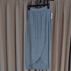 NWT Juniors Size Large Ultra Flirt Heather Grey Solid Tulip Skirt